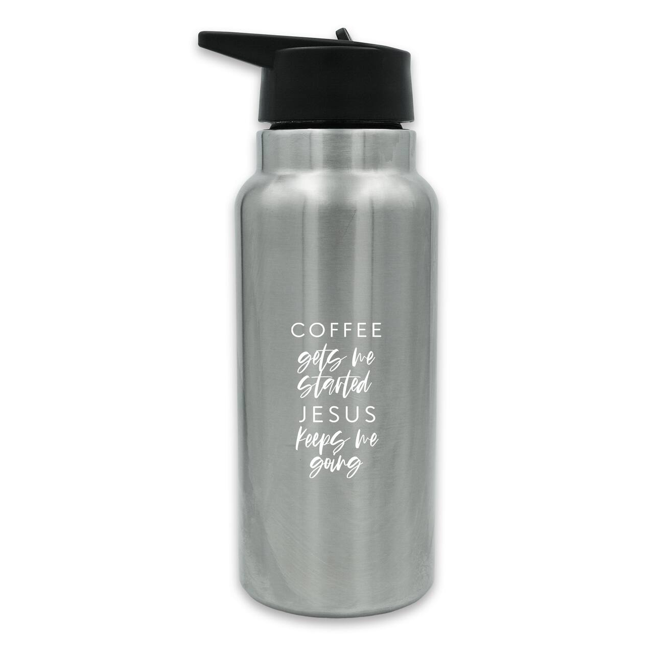 Coffee Gets Me Started Jesus Keeps Me Going 32oz. Tumbler
